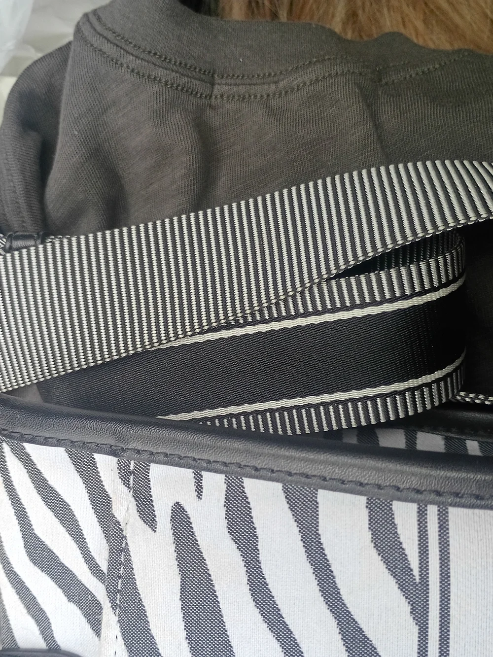 Michael Kors Zebra-Print Canvas Tote - Black & White Purse